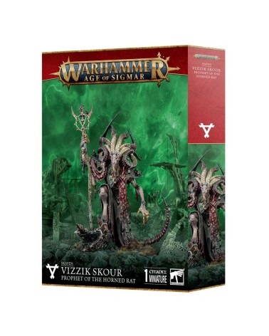 AOS: SKAVEN - VIZZIK SKOUR PROPHET OF THE HORNED RAT