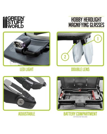 HOBBY HEADLIGHT MAGNIFYING GLASSES