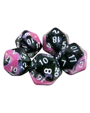 PINK SWIRL D20 20MM X5