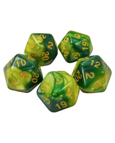 GREEN SWIRL D20 20MM X5