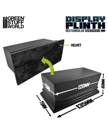 BLOCK PLINTH 12X6 BLACK