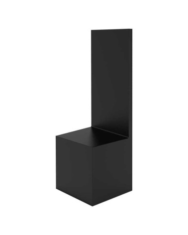 STRAIGHT BACKDROP DISPLAY PLINTH 7X7X6+14 BLACK