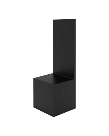 STRAIGHT BACKDROP DISPLAY PLINTH 6X6X6+12 BLACK