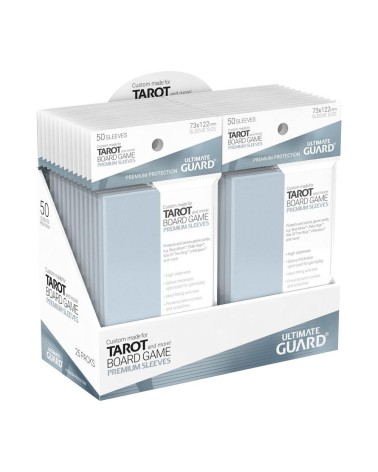 ULTIMATE GUARD PREMIUM SOFT SLEEVES TAMAÑO TAROT TRANSPARENTES (50)