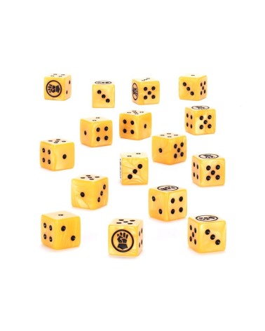 40K: IMPERIAL FISTS - DICE SET