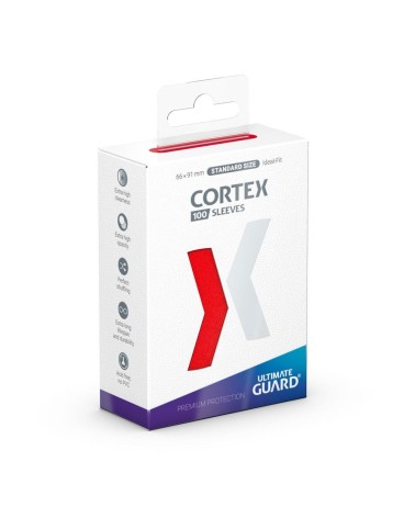 ULTIMATE GUARD CORTEX SLEEVES TAMAÑO ESTÁNDAR ROJO (100)