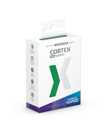 ULTIMATE GUARD CORTEX SLEEVES TAMAÑO ESTÁNDAR VERDE (100)
