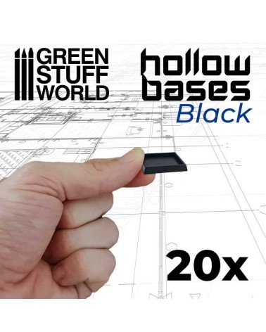 PLASTIC SQUARE BASE ADAPTOR 20MM TO 25MM X20