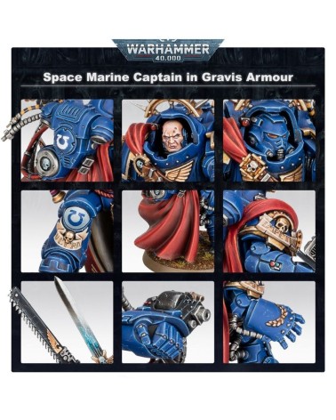 40K: SPACE MARINES - CAPTAIN IN GRAVIS ARMOUR