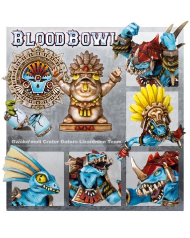BLOOD BOWL: LIZARDMEN TEAM - GWAKA'MOLI CRATER GATORS
