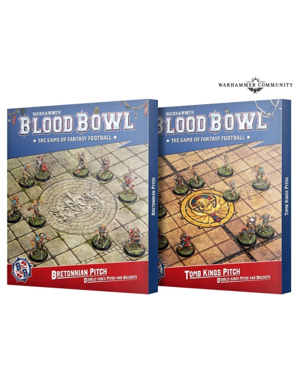 BLOOD BOWL: BRETONIAN TEAM PITCH AND DUGOUTS BLOOD BOWL: BRETONIAN TEAM PITCH AND DUGOUTS