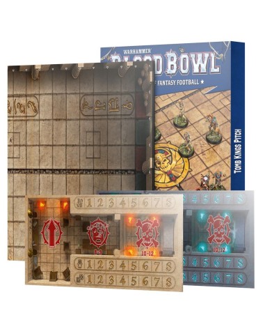 BLOOD BOWL: TOMB KING TEAM PITCH AND DUGOUTS