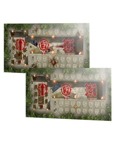 BLOOD BOWL: BRETONIAN TEAM PITCH AND DUGOUTS