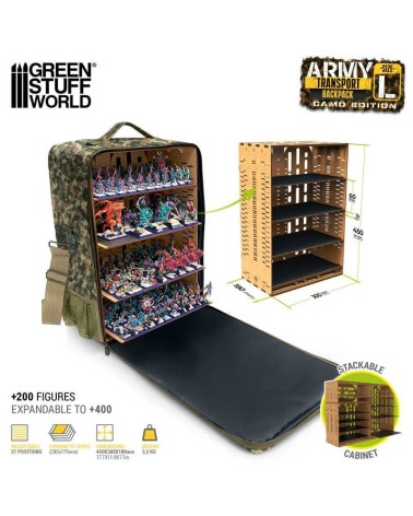 ARMY TRANSPORT BAG L CAMO EDITION GREEN STUFF