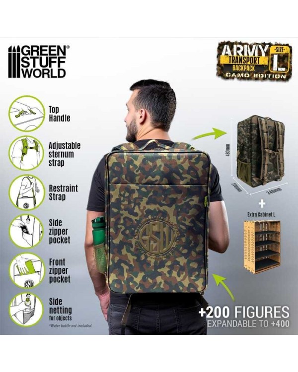 ARMY TRANSPORT BAG L CAMO EDITION GREEN STUFF
