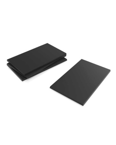 PLASTIC RECTANGLE BASE 60X100MM X4