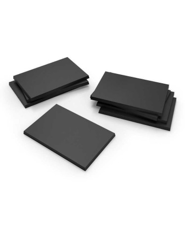 PLASTIC RECTANGLE BASE 50X75MM X8