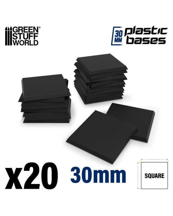 PLASTIC SQUARE BASE 30MM X20