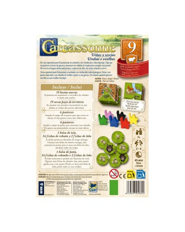 CARCASSONNE VIÑAS Y OVEJAS 9