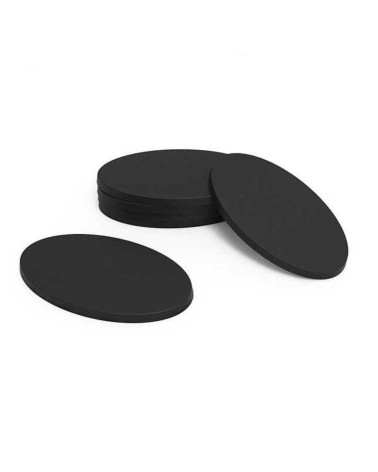 PLASTIC OVAL BASE 60X35MM X6