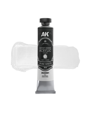 PURE WHITE 20ML – ARTISTIC DENSE ACRYLIC COLOR