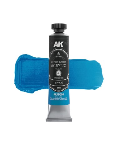 CYAN 20ML – ARTISTIC DENSE ACRYLIC COLOR