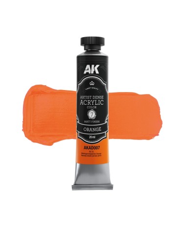 ORANGE 20ML – ARTISTIC DENSE ACRYLIC COLOR