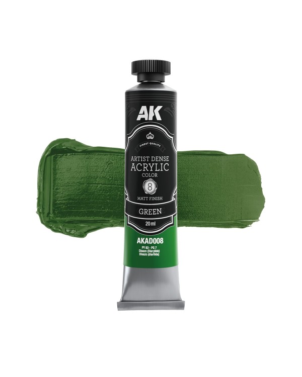 GREEN 20ML – ARTISTIC DENSE ACRYLIC COLOR