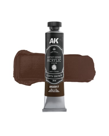 EARTH BROWN 20ML – ARTISTIC DENSE ACRYLIC COLOR