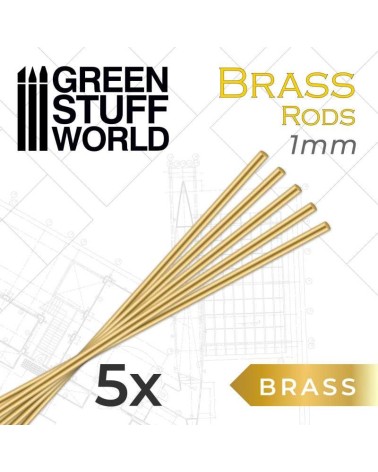 BRASS RODS 1MM X5