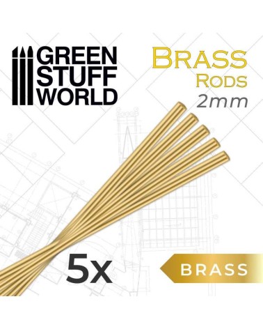 BRASS RODS 2MM X5