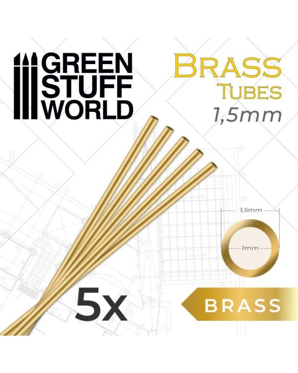 BRASS TUBES 1,5MM X5