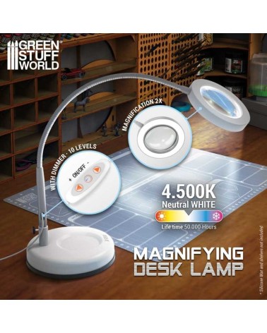 MAGNIFYING DESK LAMP - BLANCO/WHITE