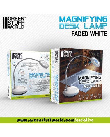 MAGNIFYING DESK LAMP - BLANCO/WHITE