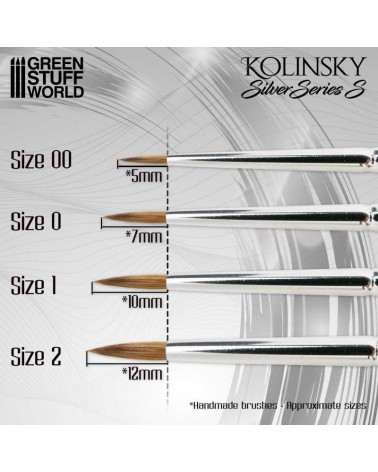 KOLINSKY BRUSH Nº2 - SILVER SERIES S