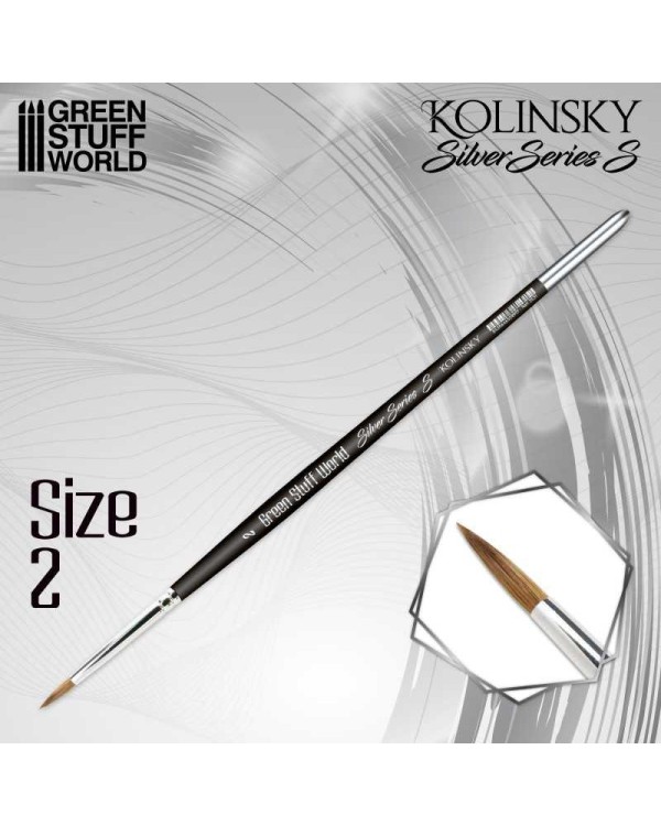 KOLINSKY BRUSH Nº2 - SILVER SERIES S