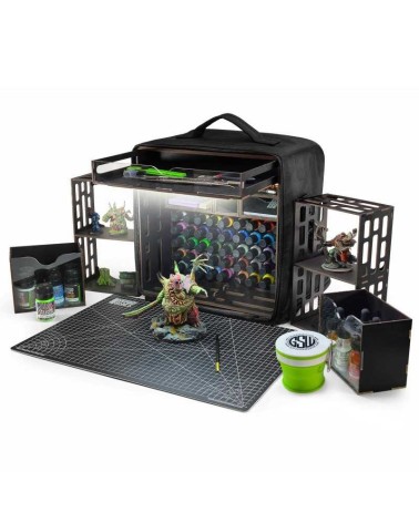 PORTABLE PAINT STATION WITH LIGHT M GREEN STUFF