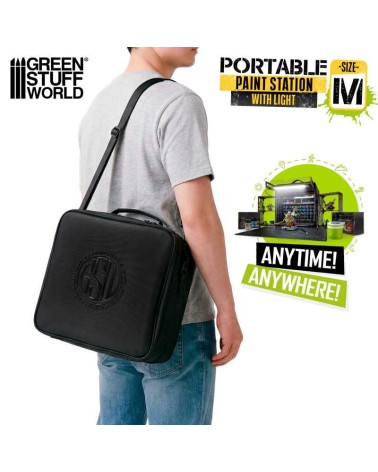 PORTABLE PAINT STATION WITH LIGHT M GREEN STUFF