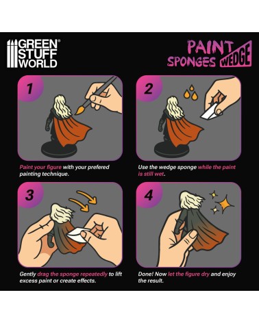 PAINT SPONGES WEDGE X24