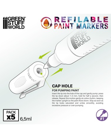 REFILLABLE PAINT MAKERS 1 X5