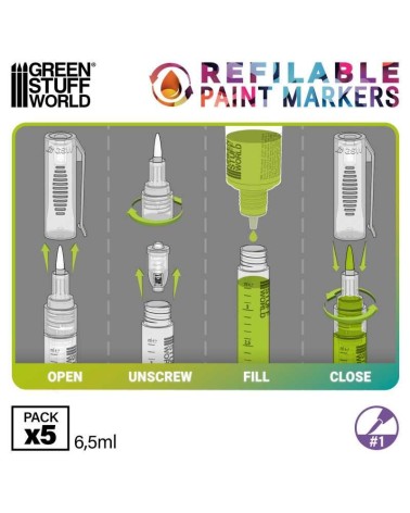 REFILLABLE PAINT MAKERS 1 X5