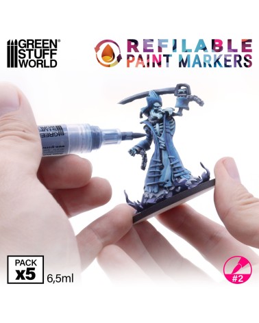 REFILLABLE PAINT MARKERS 2 X5