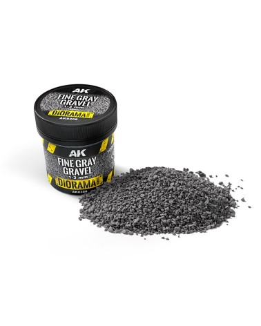 FINE GRAY GRAVEL 1-3MM 100ML - DIORAMA SERIES