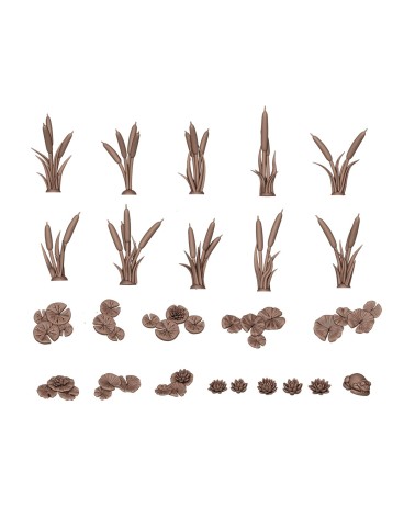 WATER LILIES & CATTAILS – AK BASING BITS