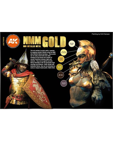 NON METALLIC METAL GOLD COLORS SET