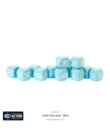 BOLT ACTION: ORDERS DICE PACK BLUE