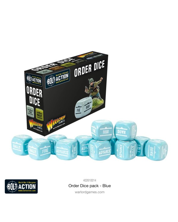 BOLT ACTION: ORDERS DICE PACK BLUE