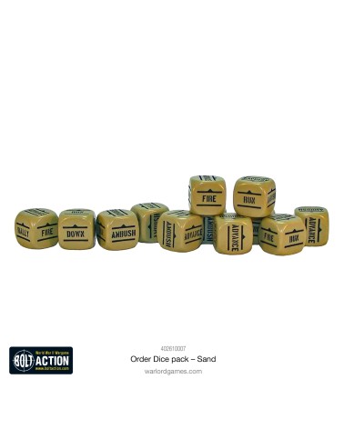 BOLT ACTION: ORDERS DICE PACK SAND