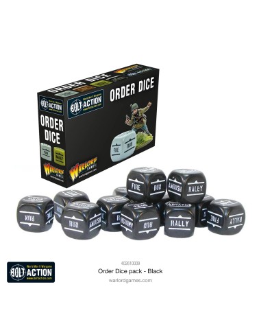 BOLT ACTION: ORDERS DICE PACK BLACK