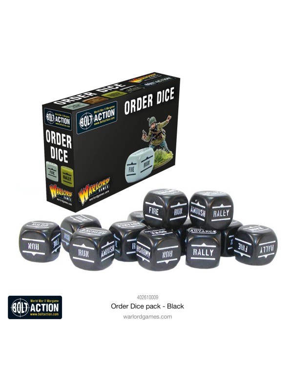 BOLT ACTION: ORDERS DICE PACK BLACK